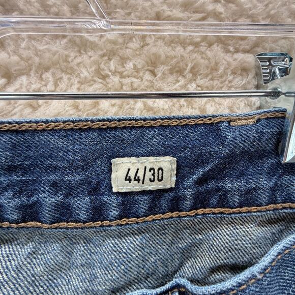 Ariat Legacy M4 Relaxed Boot Cut Blue Jeans Mens 44 x 30 Whiskering Classic Logo - Picture 4 of 14
